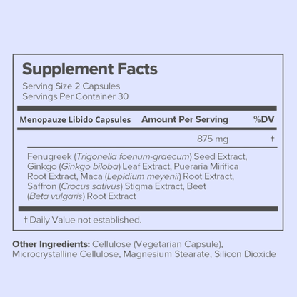 Menopauze Libido Capsules